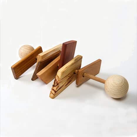 wooden baby rattle