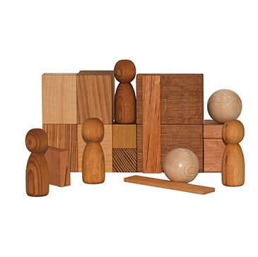 natural wooden blocks - Berlin Architect