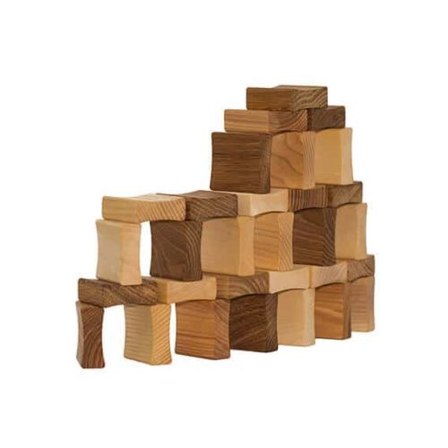 wooden building blocks CURVED mixed - Rosemeyers.PLAY