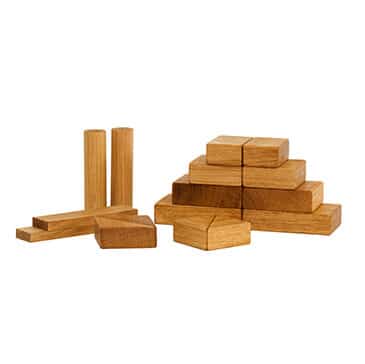 wooden blocks set RUSTICOOL edition oak